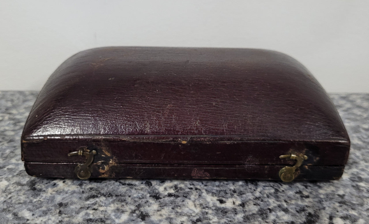 Rare Antique rock crystal and silver gilt perfume bottle in its original case by Thomas Diller of London. It is in good original condition, please view photos as they help form part of the description.