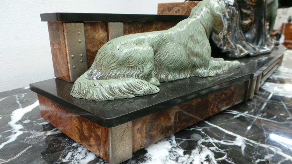 Amazing Art Deco French Spelter Statue | Antique & Vintage | Moonee Ponds Antiques | Australia Wide Delivery