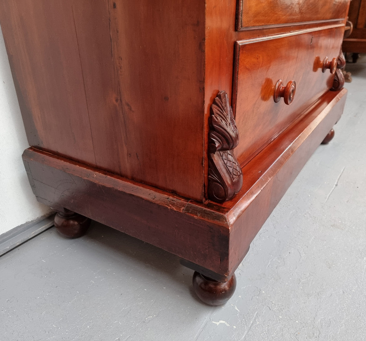 19th Century Scottish Flame Mahogany Tall Boy | Antique & Vintage | Moonee Ponds Antiques | Australia Wide Delivery
