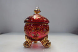 Bohemian Moser Style Cranberry Art Glass-1 | Antique & Vintage | Moonee Ponds Antiques | Australia Wide Delivery