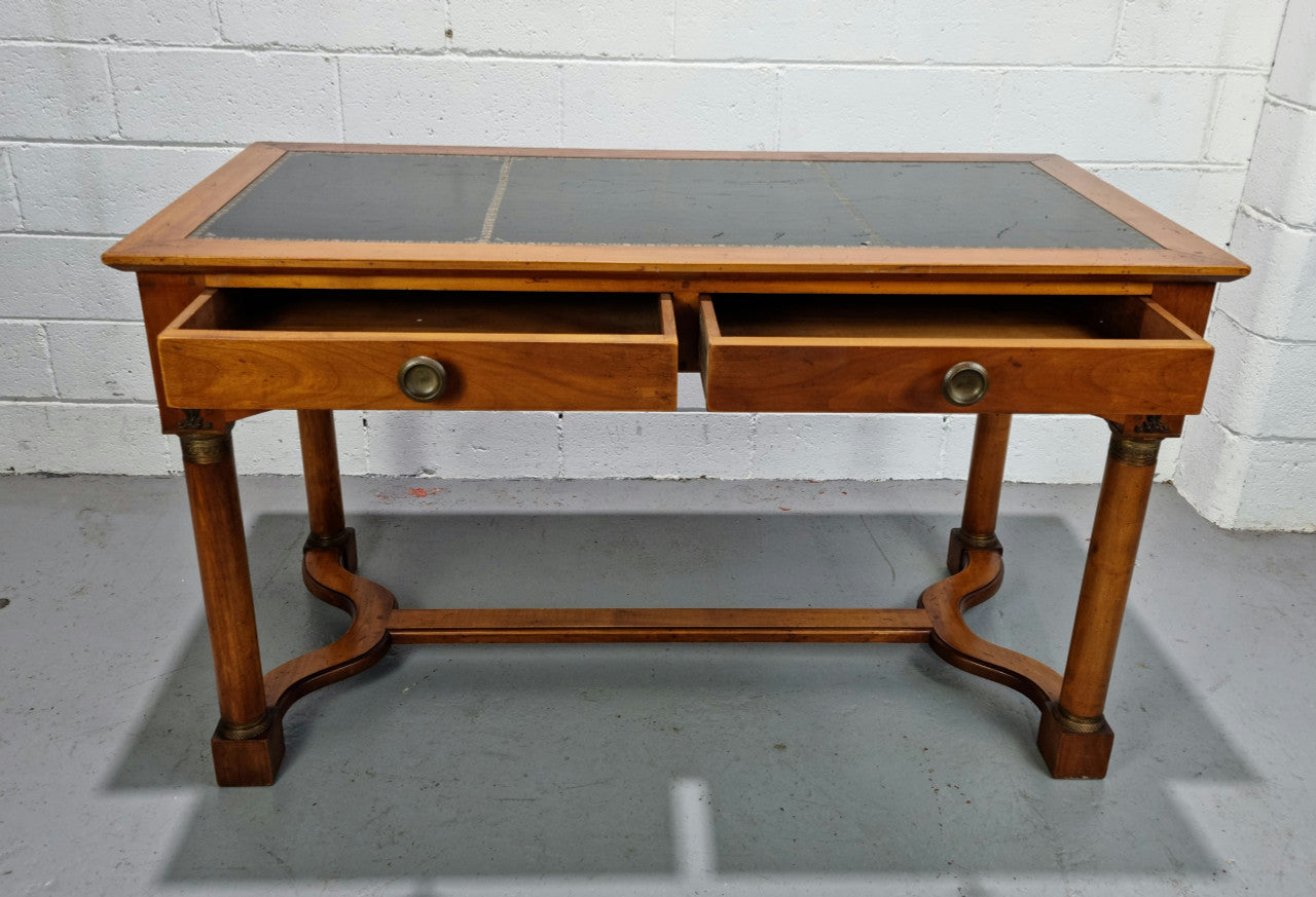 Empire Style Walnut Desk With Pull Out Writing Slides | Antique & Vintage | Moonee Ponds Antiques | Australia Wide Delivery