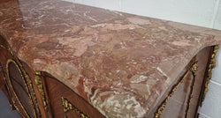 Grand Louis XV Style Ormolu & Marquetry Marble Top Two Drawer Commode | Antique & Vintage | Moonee Ponds Antiques | Australia Wide Delivery
