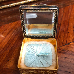 Antique Gilt French Miniature Compact
