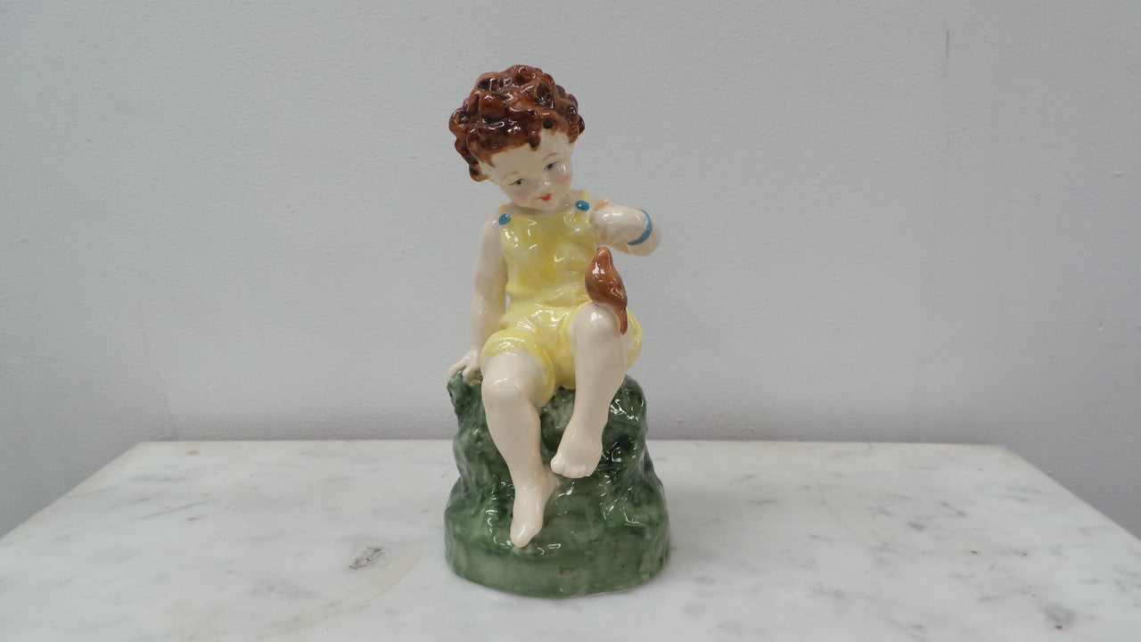 Stunning Royal Worcester Child Figurine | Antique & Vintage | Moonee Ponds Antiques | Australia Wide Delivery