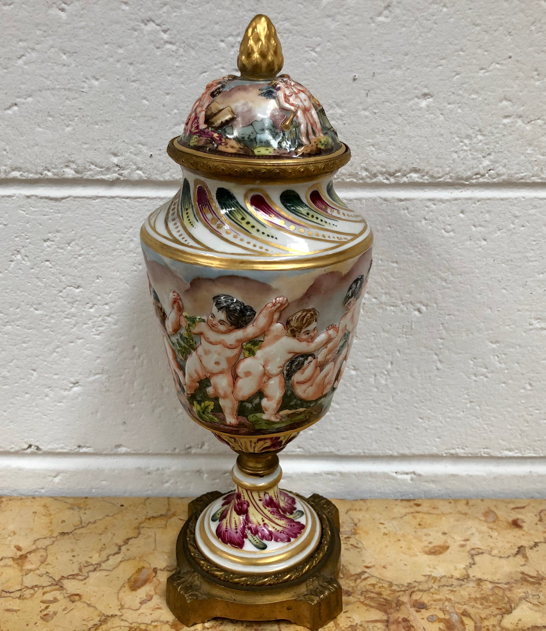 Antique 19th Century Capodimonte Vase