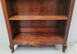 Compact French Louis XV Style Walnut Open Bookcase | Antique & Vintage | Moonee Ponds Antiques | Australia Wide Delivery