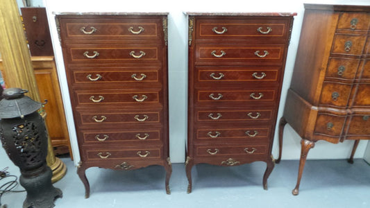 Rare Pair of French Semainier