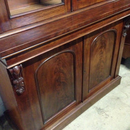 Victorian Flame Mahogany Bookcase
