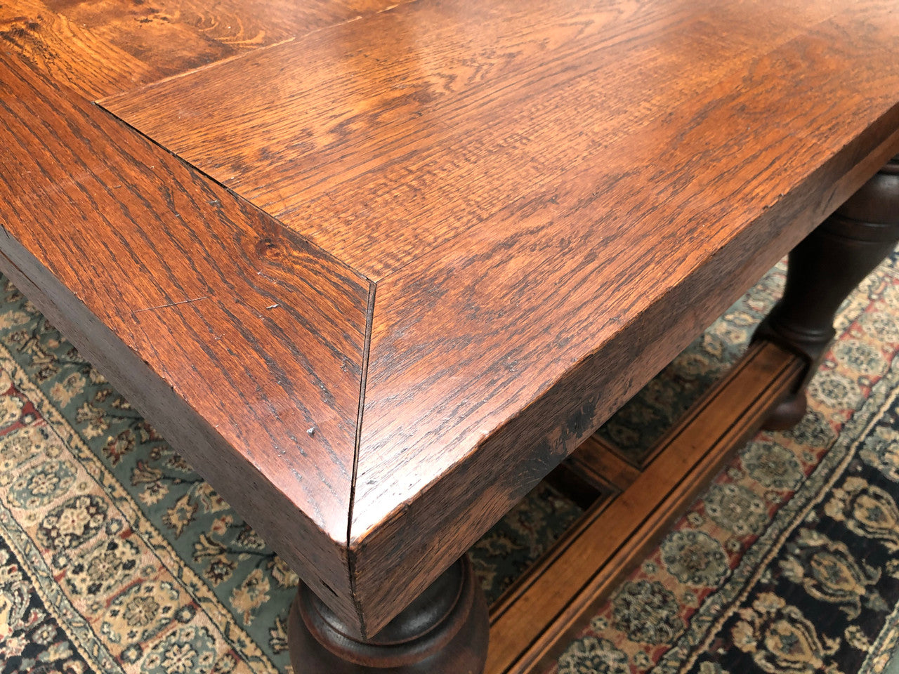 Amazing Antique French 19th Century Oak Parquetry Top Extension Table | Antique & Vintage | Moonee Ponds Antiques | Australia Wide Delivery