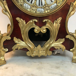 Sensational French Boulle mantle clock