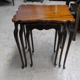Stunning Mahogany Nest Of Tables