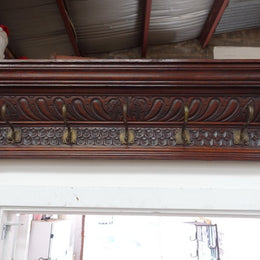 19th Century French Oak Coat Rack