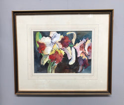Vintage Signed Watercolour Of Iris's | Antique & Vintage | Moonee Ponds Antiques | Australia Wide Delivery