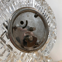 Vintage Cut Crystal Clock Mantle Clock