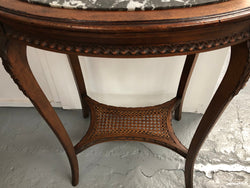 French Fruitwood Marble Top Occasional Table | Antique & Vintage | Moonee Ponds Antiques | Australia Wide Delivery