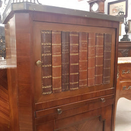 French Louis XV Style Side Cabinet WIth Marble Top