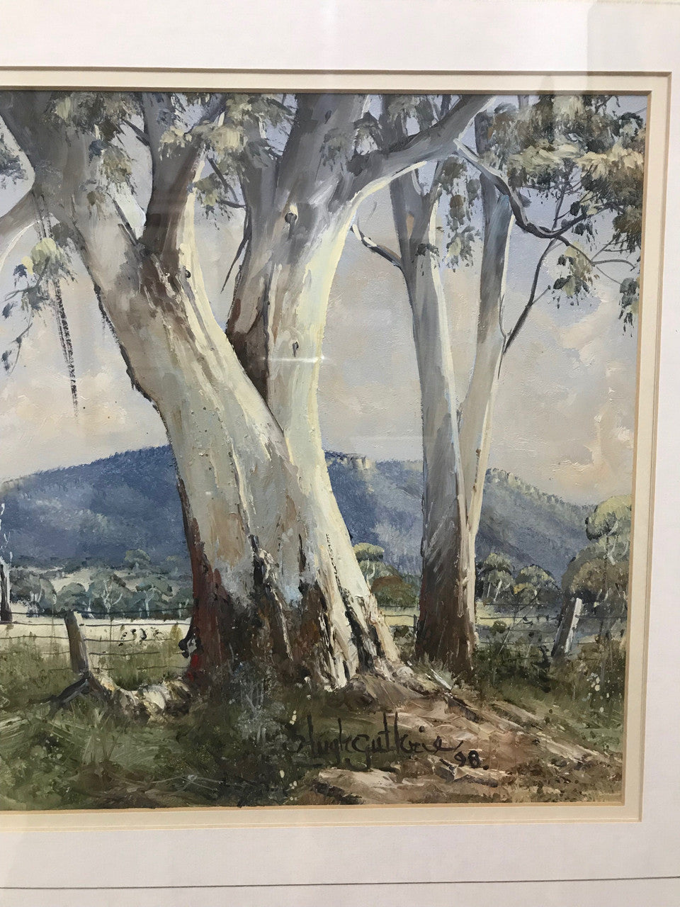 Australian Framed Landscape by Hugh Guthrie | Antique & Vintage | Moonee Ponds Antiques | Australia Wide Delivery