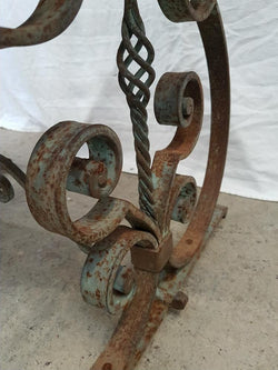 French Portoro Marble Top Wrought Iron Coffee Table | Antique & Vintage | Moonee Ponds Antiques | Australia Wide Delivery