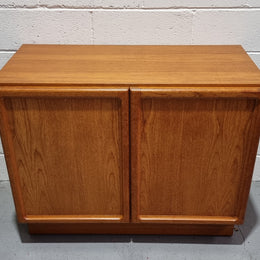 Lovely Vintage Teak two door cabinet ideal for a television cabinet in good original condition.
