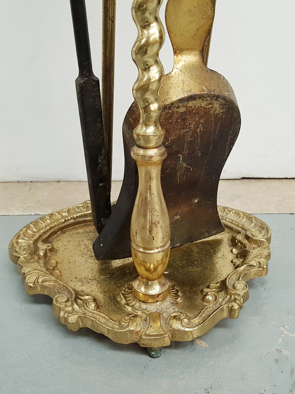 French Set of Bronze Fire Tools | Antique & Vintage | Moonee Ponds Antiques | Australia Wide Delivery