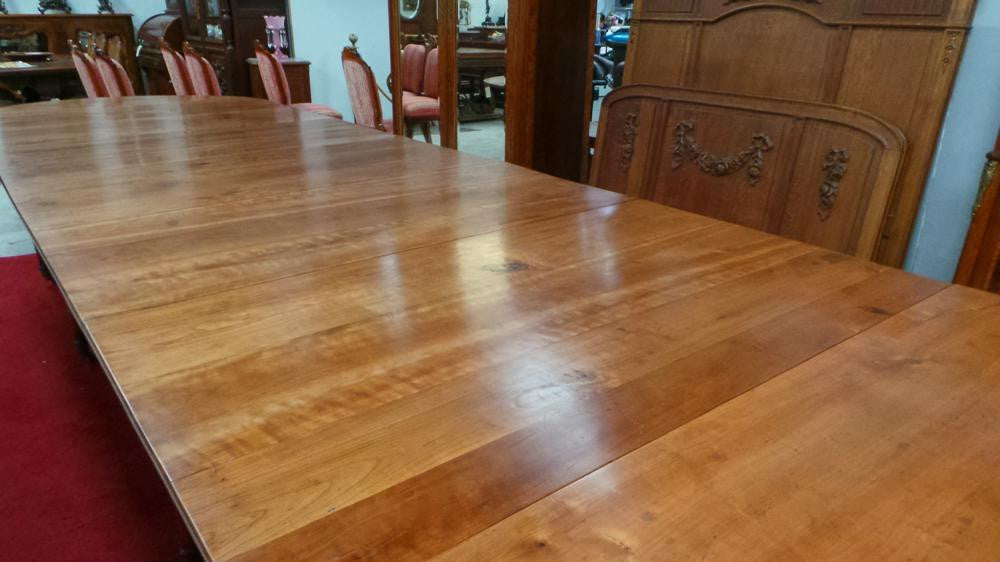 French Cherry wood 19th Century Extension Table | Antique & Vintage | Moonee Ponds Antiques | Australia Wide Delivery