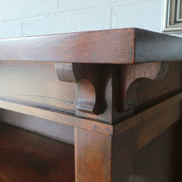 Fabulous Arts and Crafts Blackwood Open Bookcase