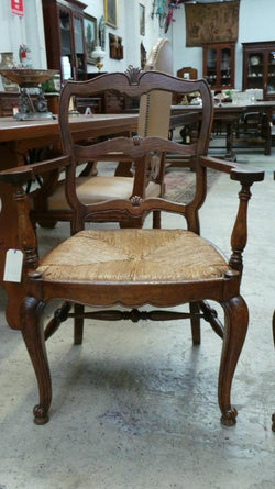 Pair Of French Rush Seat Carvers | Antique & Vintage | Moonee Ponds Antiques | Australia Wide Delivery
