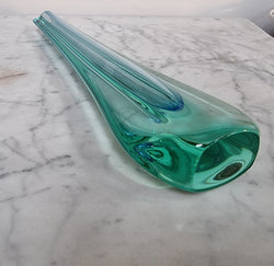Beautiful Green Murano Style Glass Vase | Antique & Vintage | Moonee Ponds Antiques | Australia Wide Delivery
