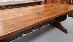 Solid French Oak Monastery Dining Table | Antique & Vintage | Moonee Ponds Antiques | Australia Wide Delivery