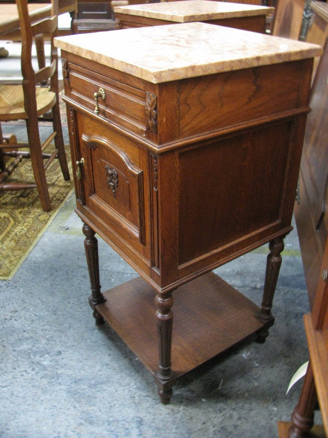 Pair Of Lovely French Oak Bedsides | Antique & Vintage | Moonee Ponds Antiques | Australia Wide Delivery