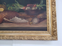 Still Life Oil on Canvas in Decorative Gilt Frame | Antique & Vintage | Moonee Ponds Antiques | Australia Wide Delivery
