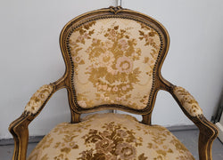 Superb Pair of 19th Century French Walnut Upholstered Arm Chairs | Antique & Vintage | Moonee Ponds Antiques | Australia Wide Delivery