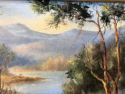 Framed Australian Oil on Board | Antique & Vintage | Moonee Ponds Antiques | Australia Wide Delivery