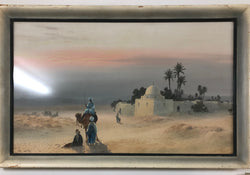 Egyptian Scene Watercolour | Antique & Vintage | Moonee Ponds Antiques | Australia Wide Delivery