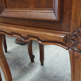Pair of French oak Bedside Cabinets-4