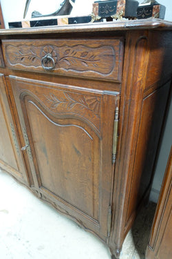 French Provincial Oak Small Buffet | Antique & Vintage | Moonee Ponds Antiques | Australia Wide Delivery