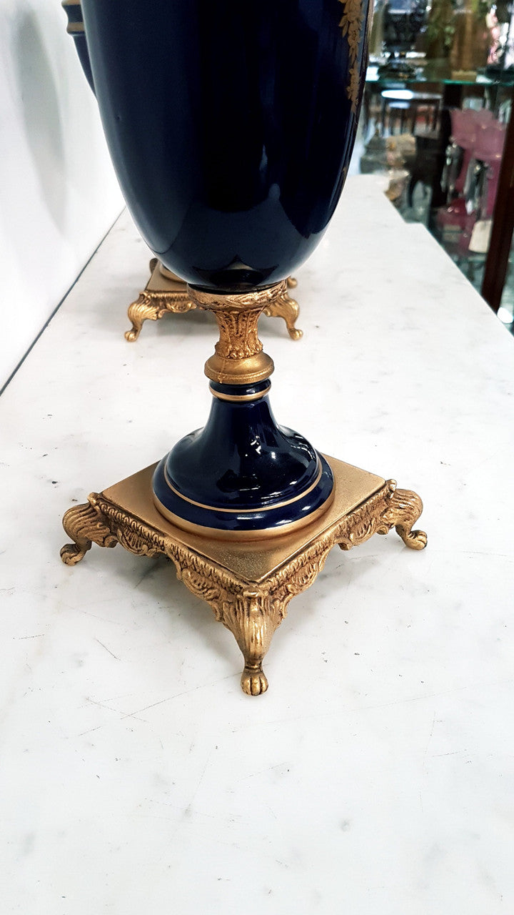 French Three-piece Sevres Style Porcelain Vase | Antique & Vintage | Moonee Ponds Antiques | Australia Wide Delivery