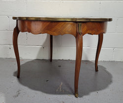 Louis XV Style Parquetry Inlaid Coffee Table With Shaped Marble Top | Antique & Vintage | Moonee Ponds Antiques | Australia Wide Delivery
