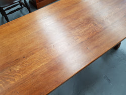 French Oak Spanish Style Farmhouse Dinner Table | Antique & Vintage | Moonee Ponds Antiques | Australia Wide Delivery