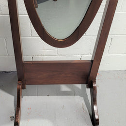 A beautiful Australian Blackwood cheval mirror . In good original detailed condition