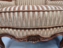 Beautiful Pair of French Style Newly Upholstered Wingback Arm Chairs | Antique & Vintage | Moonee Ponds Antiques | Australia Wide Delivery
