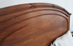 Fabulous French Walnut Queen Bed | Antique & Vintage | Moonee Ponds Antiques | Australia Wide Delivery