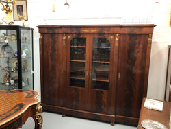 Superb Four Door French Empire Flame Mahogany Bookcase | Antique & Vintage | Moonee Ponds Antiques | Australia Wide Delivery
