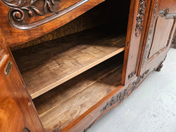 Attractive French Walnut Louis XV Style Sideboard Featuring Carving | Antique & Vintage | Moonee Ponds Antiques | Australia Wide Delivery