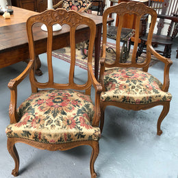 A Pair Of French Oak Carvers