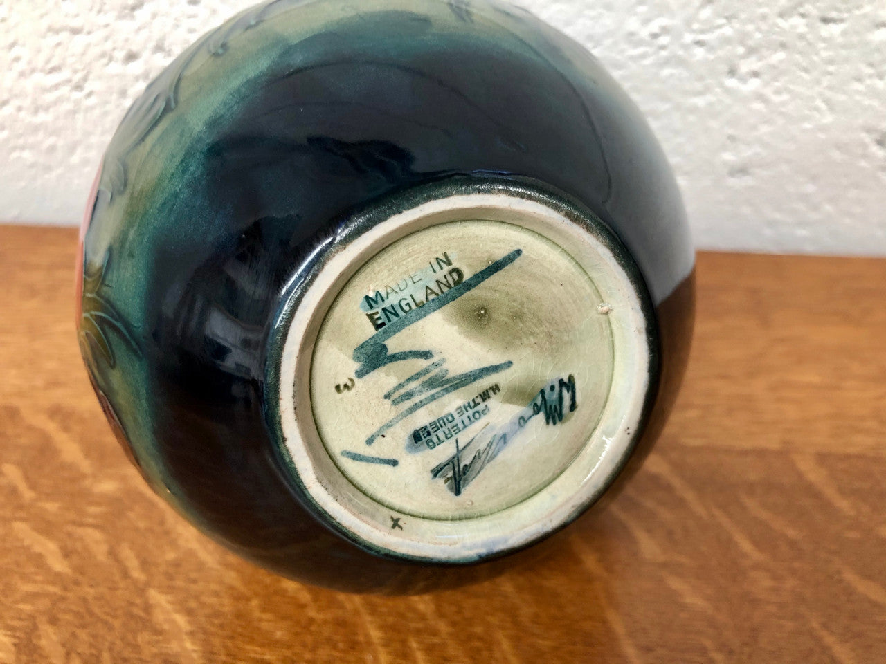 Anemone Pattern Hand-Painted Moorcroft Vase | Antique & Vintage | Moonee Ponds Antiques | Australia Wide Delivery
