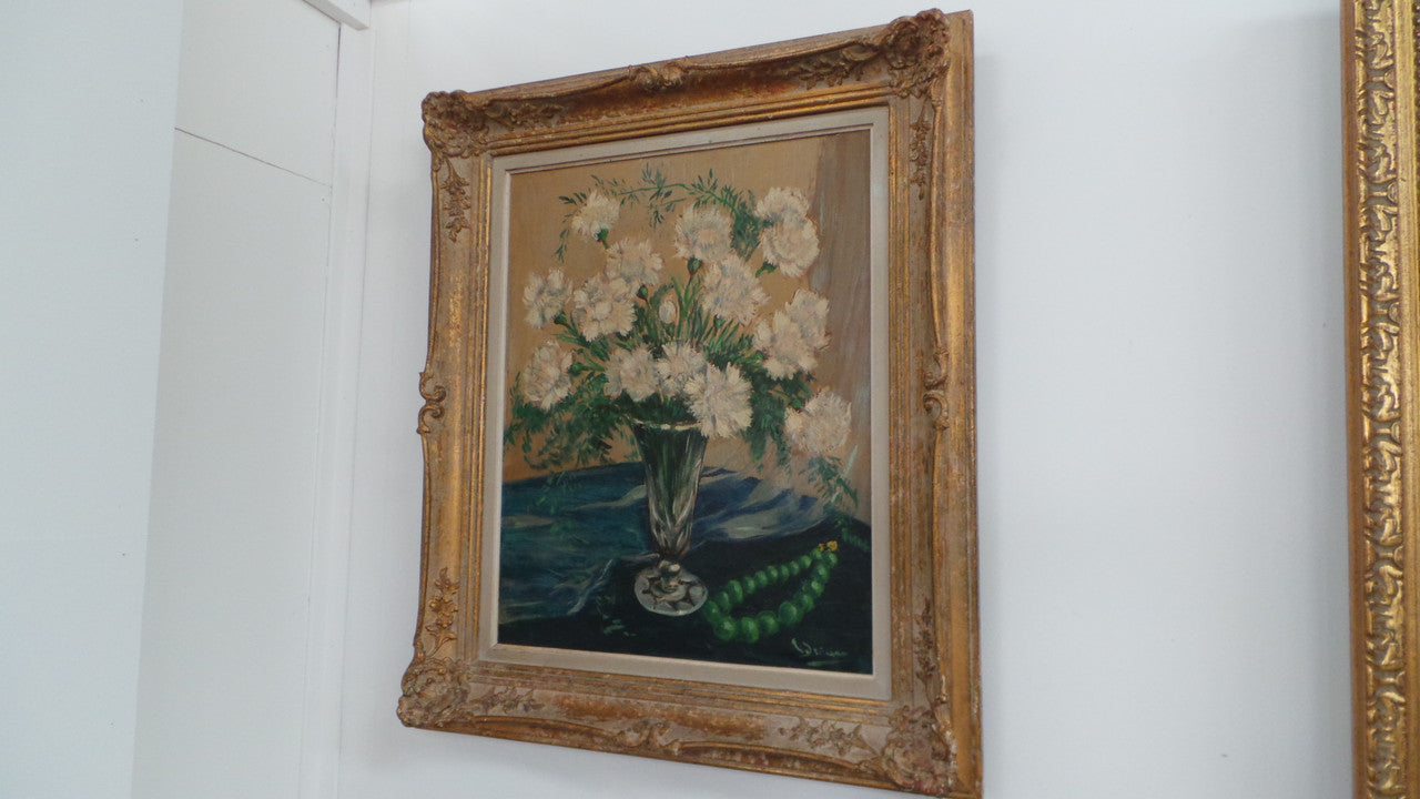 Floral Oil on Canvas-1 | Antique & Vintage | Moonee Ponds Antiques | Australia Wide Delivery
