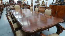 English Solid Mahogany Chippendale Dining Setting | Antique & Vintage | Moonee Ponds Antiques | Australia Wide Delivery