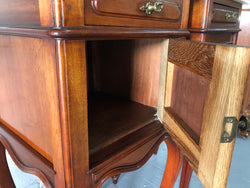 Pair Of French Mahogany Louis XV Style Bedside Cabinets | Antique & Vintage | Moonee Ponds Antiques | Australia Wide Delivery