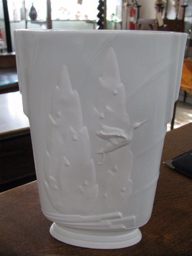 Art Deco White Glaze Vase | Antique & Vintage | Moonee Ponds Antiques | Australia Wide Delivery
